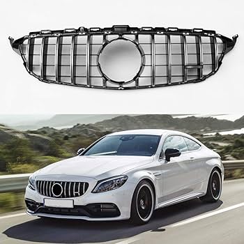 Amazon | GTRスタイルシルバーカラーフロントグリルfor Mercedes
